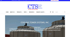 Desktop Screenshot of coolingtowersystems.com