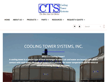 Tablet Screenshot of coolingtowersystems.com